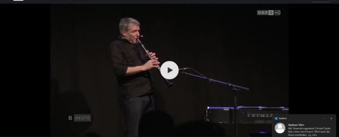 Christof Spörk bei der Maximo Lieder-Premiere im Offenen Haus Oberwart (OHO)