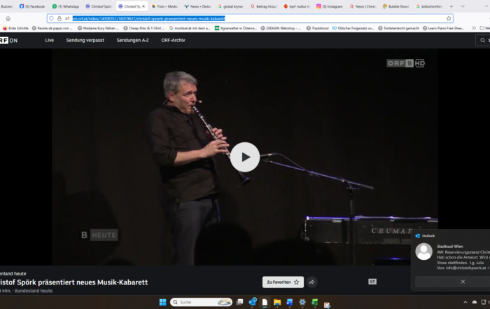 Christof Spörk bei der Maximo Lieder-Premiere im Offenen Haus Oberwart (OHO)